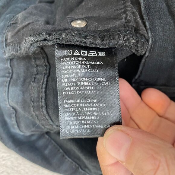 BDG Womens Jeans 25W Twig High Rise Black Skinny Cotton/Spandex - Picture 8 of 16